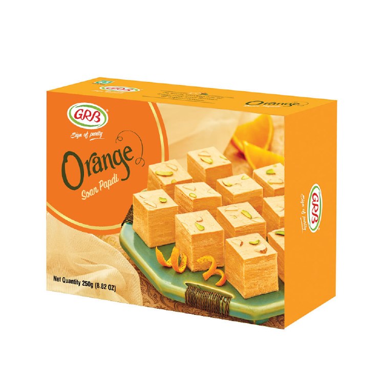 grb orange-soanpapdi 250g fop